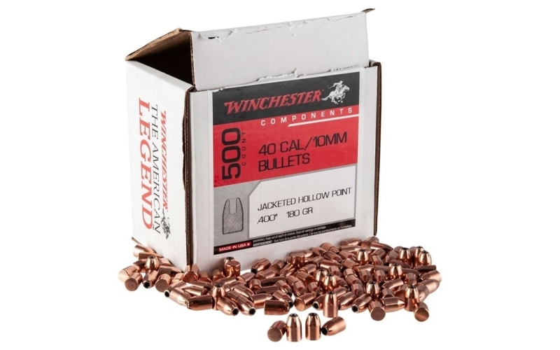 Winchester Ammunition Winchester bullets .40 180 gr. jhp notched 500bx