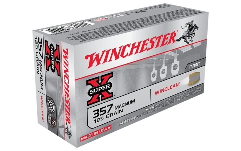 Winchester Ammunition 357 magnum 125gr jacketed soft point 50/box
