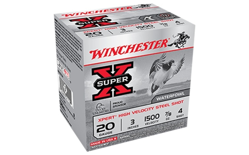 Winchester Ammunition 20ga 3'' 7/8oz #4 100/box