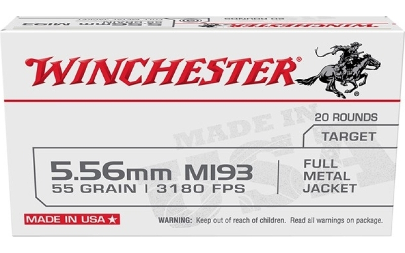 Winchester Ammunition 5.56mm nato 55gr full metal jacket 150/box