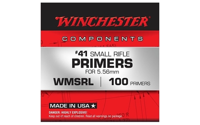 Winchester Ammunition #41 small rifle 5.56 nato military primers 1,000/box