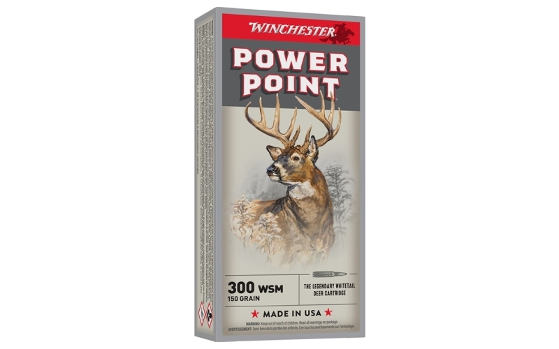 Winchester Ammunition 300 wsm 150gr power-point 20/box