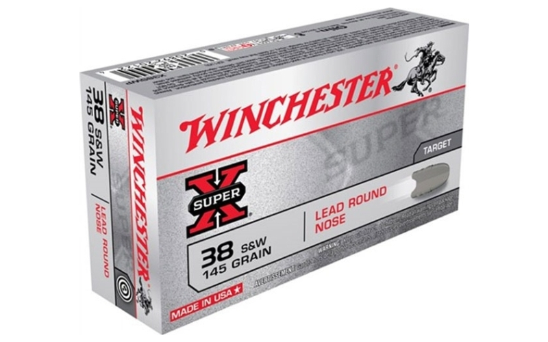 Winchester Ammunition 38 s&w 145gr lead round nose 50/box
