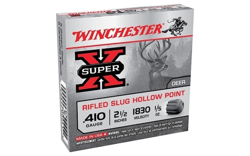 Winchester Ammunition Winchester super x 410 2.5'' 1/5 oz slug 15/bx