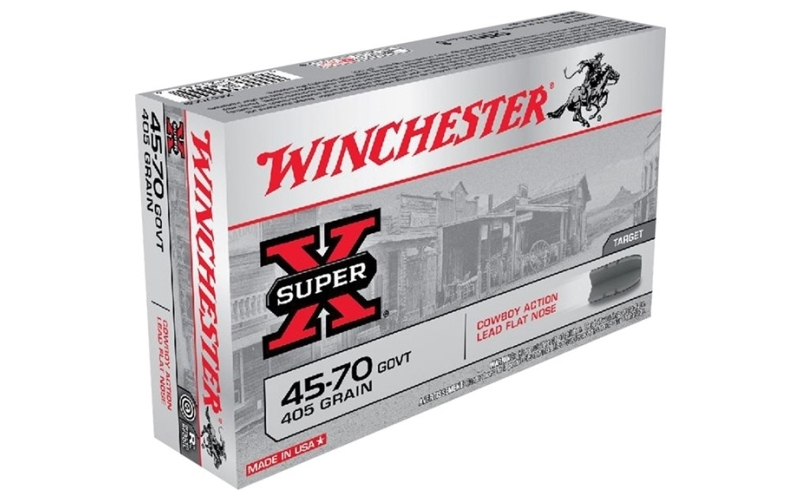 Winchester Ammunition 45-70 government 405gr lead flat nose 20/box