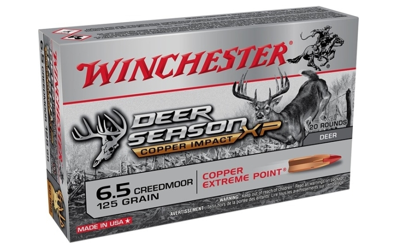Winchester Ammunition 6.5 creedmoor 125gr extreme point copper impact 20/box