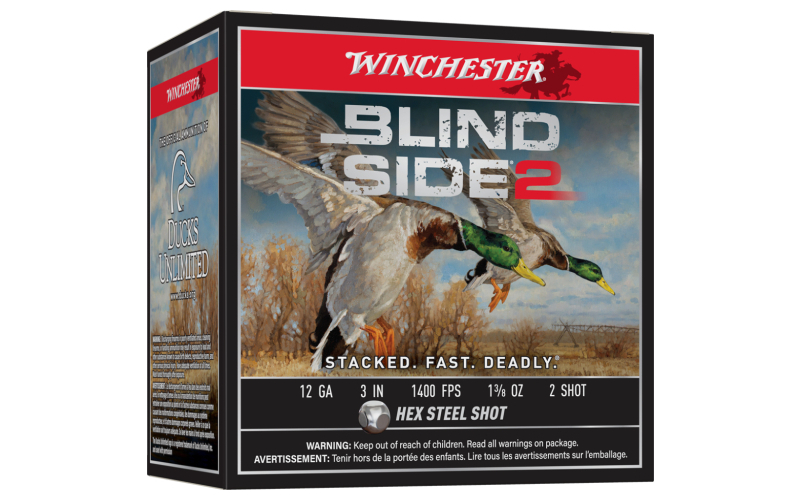 Blind side 2 12ga 3" 1 3/8oz #2 shot 25/rd 1400 fps