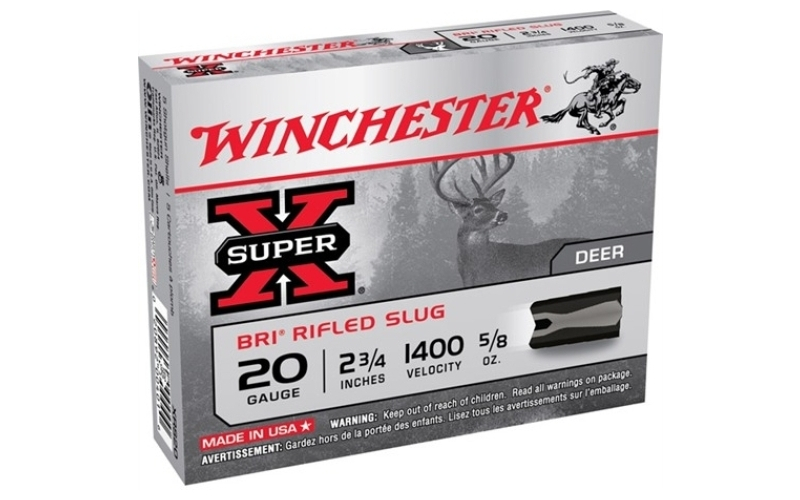 Winchester Ammunition 20 gauge 2-3/4'' 5/8 oz sabot slug 5/box