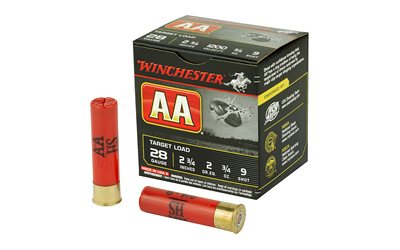 Winchester Ammunition AA Target Load, 28 Gauge, 2.75", #9, .75 oz, Shotshell, 25 Round Box AA289