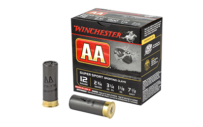 Winchester Ammunition AA Supersport Sporting Clay, 12 Gauge, 2.75", #7.5, 1.125 oz., Shotshell, 25 Round Box AASC127