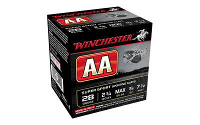 Winchester Ammunition AA Supersport Sporting Clay, 28 Gauge 2.75", #7.5, 3/4 oz, Shotshell, 25 Round Box AASC287