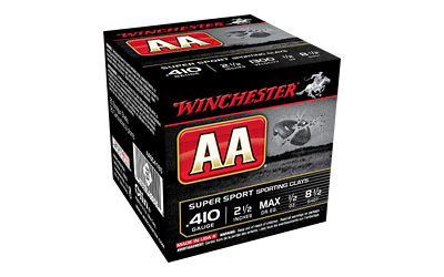 Winchester Ammunition AA Supersport Sporting Clay, 410 Gauge 2.5", #8, 1/2 oz., 25 Round Box AASC418