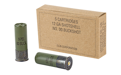 Winchester Ammunition Military Grade, 12 Gauge, 2.75", 00 Buck, 5 Round Box Q1544