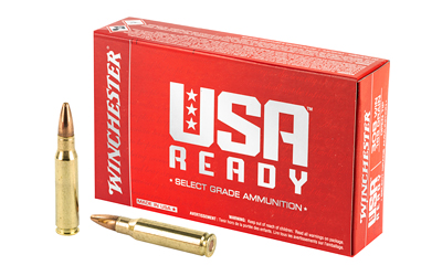 Winchester Ammunition USA Ready, 308 Winchester, 168 Grain, Open Tip, 20 Round Box RED308