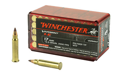 Winchester Ammunition Rimfire, 17HMR, 15.5Grain, NTX, Lead Free, 50 Round Box, California Certified Nonlead Ammunition S17HMR1LF