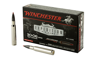 Winchester Ammunition Expedition Big Game, 30-06, 180 Grain, AccuBond CT, 20 Round Box S3006CT