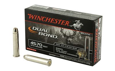 Winchester Ammunition Dual Bond, Supreme Elite, 45-70 Government, 375 Grain, DB, 20 Round Box S4570DB