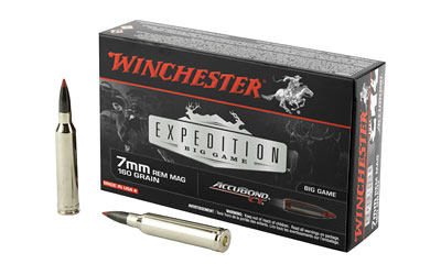Winchester Ammunition Expedition Big Game, 7MM REM, 160 Grain, AccuBond CT, 20 Round Box S7MMCT