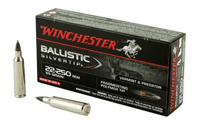 Winchester Ammunition Supreme, 22-250, 55 Grain, Supreme Ballistic Silvertip, 20 Round Box SBST22250B