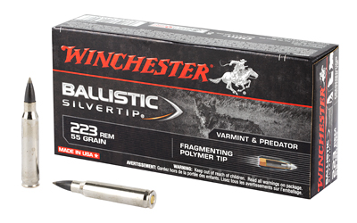 Winchester Ammunition Supreme, 223REM, 55 Grain, Supreme Ballistic Silvertip, 20 Round Box SBST223B
