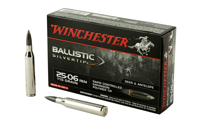 Winchester Ammunition Supreme, 25-06 REM, 115 Grain, Supreme Ballistic Silvertip, 20 Round Box SBST2506