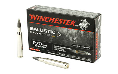 Winchester Ammunition Ballistic Silvertip, 270 Win, 130 Grain, 20 Round Box SBST270