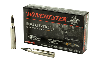 Winchester Ammunition Supreme, 280REM, 140 Grain, Supreme Ballistic Silvertip, 20 Round Box SBST280