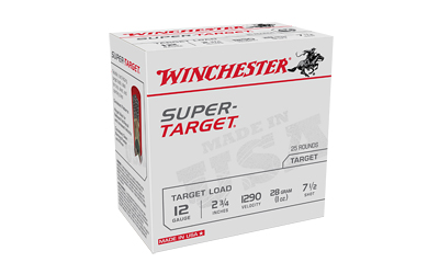 Winchester Ammunition Super Target, 12 Gauge 2.75", #7.5, 1 oz, 25 Round Box TRGT12907