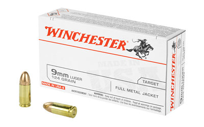 Winchester Ammunition USA, 9MM, 124 Grain, Full Metal Jacket, 50 Round Box USA9MM