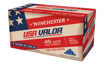 Winchester Ammunition USA WHITE BOX, 45 ACP, 230 Grain, Full Metal Jacket, 100 Round Box USAV45A