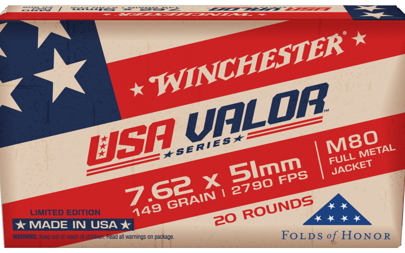 WIN USA VALOR 7.62X51 149GR 20/500