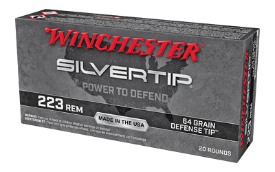 Winchester Ammunition Silvertip, 223 Remington, 64 Grain, Polymer Tip, 20 Round Box W223ST