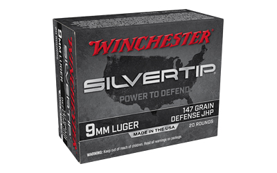Winchester Ammunition Silvertip, 9MM, 147 Grain, Hollow Point, 20 Rounds W9MMST2