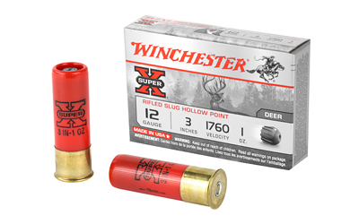Winchester Ammunition Super-X, 12 Gauge, 3", 1 oz., Slug, 5 Round Box X123RS15