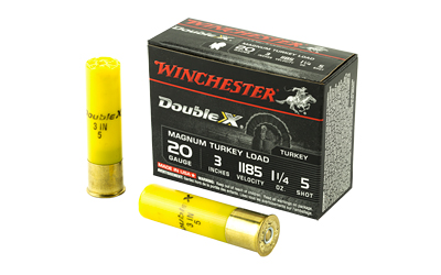 Winchester Ammunition Double X Magnum Turkey, 20 Gauge, 3", #5, 1.25oz., Shotshell, 10 Round Box X203XCT5