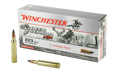 Winchester Ammunition Deer Season, 223 Rem, 64 Grain, Extreme Point Polymer Tip, 20 Round Box X223DS