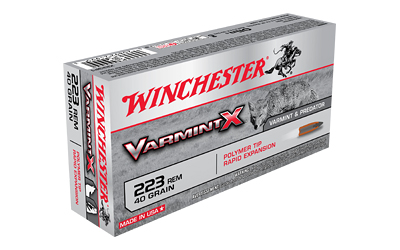 Winchester Ammunition Varmint X, 223 Remington, 55 Grain, Polymer Tip X223P