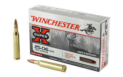 Winchester Ammunition Super-X, 25-06REM, 120 Grain, Positive Expanding Point, 20 Round Box X25062