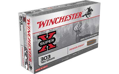 Winchester Ammunition Super-X, 303 British, 180 Grain, Power Point, 20 Round Box X303B1