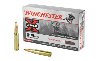 Winchester Ammunition Super-X, 308WIN, 180 Grain, Power Point, 20 Round Box X3086