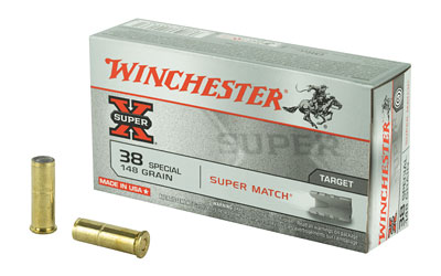 Winchester Ammunition Super-X, 38 Special, 148 Grain, Lead Wadcutter, 50 Round Box X38SMRP