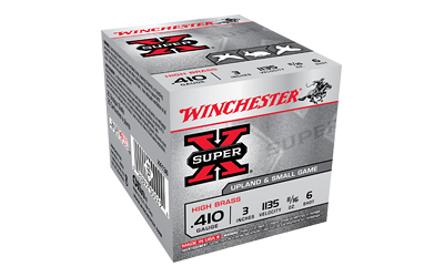 Winchester Ammunition Super-X Upland, 410 Gauge 3", #6, 11/16 oz., 25 Round Box X4136
