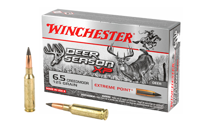 Winchester Ammunition Deer Season, 6.5 Creedmoor, 125 Grain, Extreme Point Polymer Tip, 20 Round Box X65DS