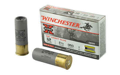 Winchester Ammunition Super-X, 12 Gauge, 2.75", 1oz, Rifled Slug, 5 Round Box XRS12