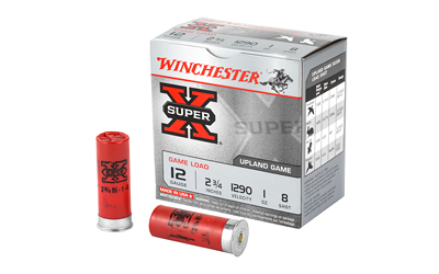 Winchester Ammunition Super-X, 12 Gauge, 2.75", Game Load, #8, 1 oz., Shotshell, 25 Round Box XU128B