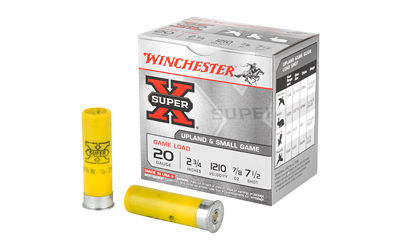 Winchester Ammunition Super-X, 20 Gauge, 2.75", Game Load, #7.5, 0.875oz, Shotshell, 25 Round Box XU207