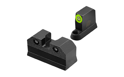 XS Sights R3D, 2.0, Tritium Night Sight, For CZ P10, Suppressor Height, Green Front Outline, Green Tritium Front/Rear CZ-R201S-6G