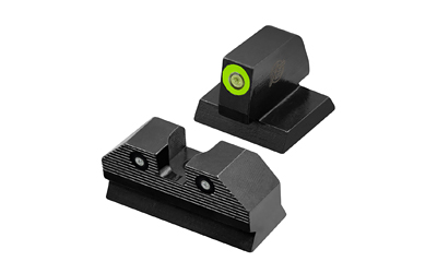 XS Sights R3D, 2.0, Tritium Night Sight, For Desert Eagle (.44 Mag/.50AE), Standard Height, Green Front Outline, Green Tritium Front/Rear MR-R201S-6G