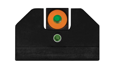 XS Sights F8 Night Sight, Fits Glock 42 and 43, Green with Orange Outline Front, Green Rear, Tritium Front/Rear GL-F008P-5