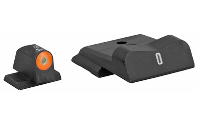 XS Sights DXT2 Big Dot Tritium Front, White Stripe Express Rear, Fits S&W M&P SHIELD, Green with Orange Outline SW-0030S-5N